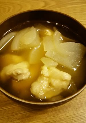 やわらか♪鶏胸肉と根野菜の和風スープ-レシピのメイン写真