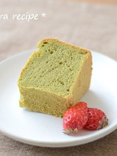 桑茶の米粉シフォンケーキ-レシピのメイン写真