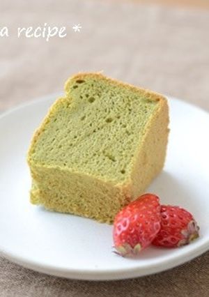 桑茶の米粉シフォンケーキ-レシピのメイン写真