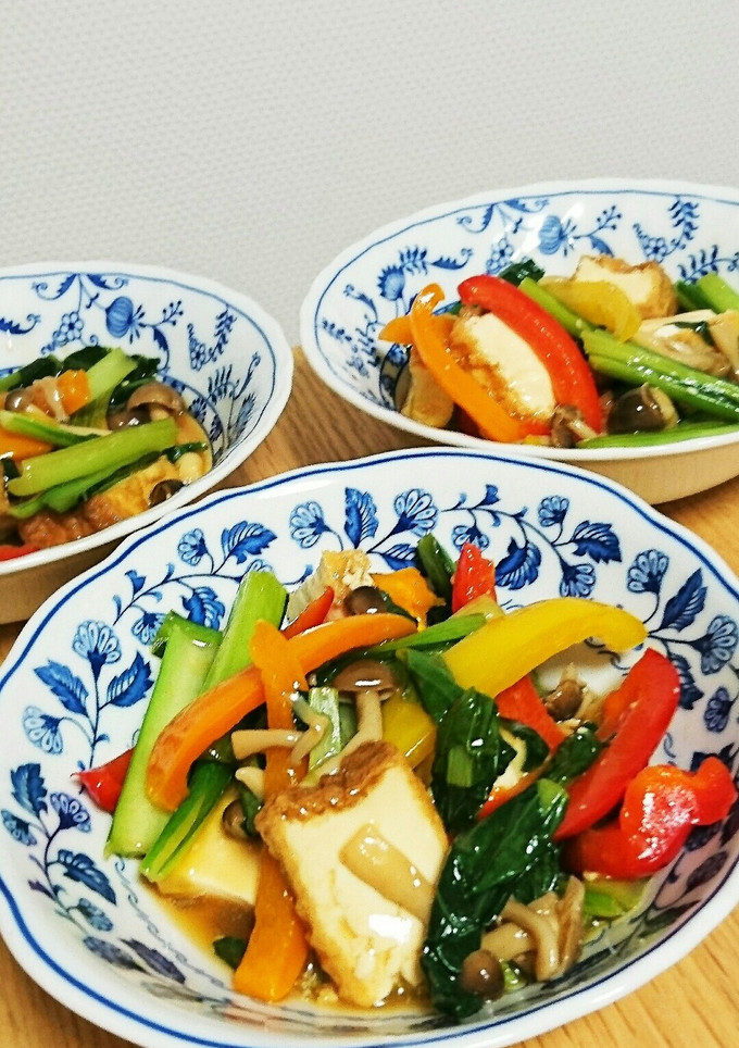 厚揚げとカラフル野菜炒め-レシピのメイン写真