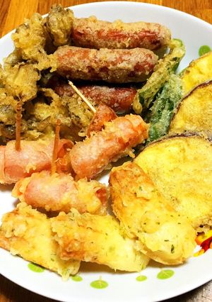 我が家の天ぷら（6種類）-レシピのメイン写真