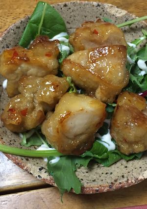 鶏の唐揚げリメイク チリソース-レシピのメイン写真