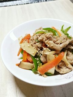安い食材で!豚こま肉の青椒肉絲風-レシピのメイン写真