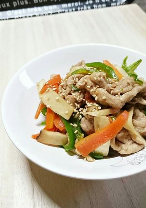 安い食材で！豚こま肉の青椒肉絲風-レシピのメイン写真