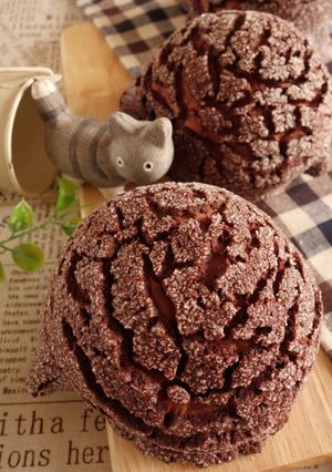 ショコラメロンパン(HB使用)-レシピのメイン写真