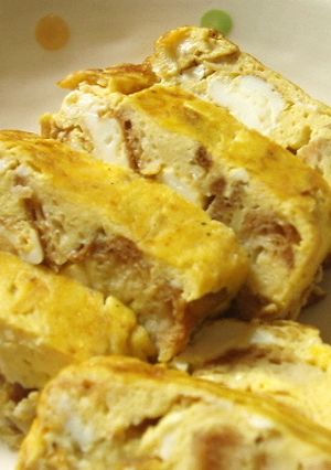 ヘルシー!!お麩でかさまし卵焼き-レシピのメイン写真