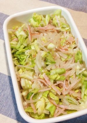 春キャベツとハムの酢の物-レシピのメイン写真