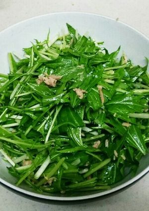 創味シャンタンで和えるだけの無限水菜です-レシピのメイン写真