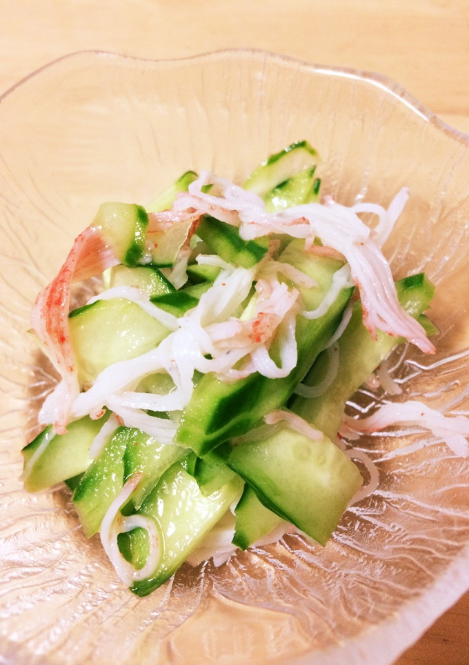 簡単！なんちゃってかに風酢の物-レシピのメイン写真