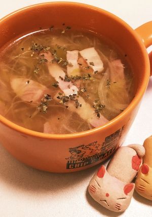 キャベツ&ベーコンのコンソメスープ♬-レシピのメイン写真