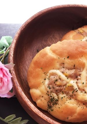 朝食に♪米粉のツナマヨパン♡-レシピのメイン写真