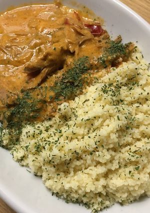 イナバのシーチキンカレーをクスクスで♪-レシピのメイン写真