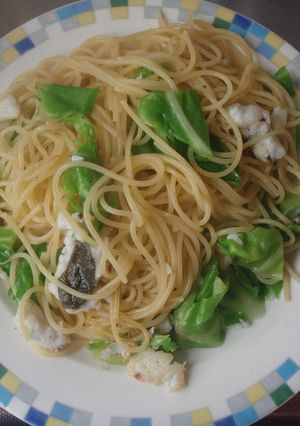 春キャベツとヒラメのパスタ-レシピのメイン写真
