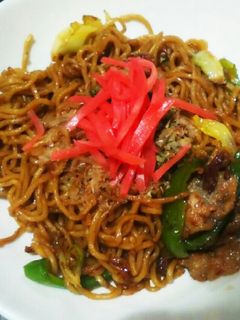 我が家の昔ながらの☆肉焼きそば☆-レシピのメイン写真