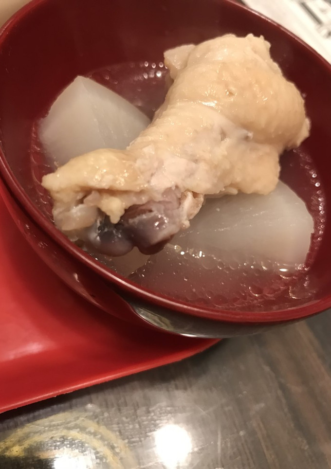旨い！天然塩だけで手羽元と大根スープ-レシピのメイン写真