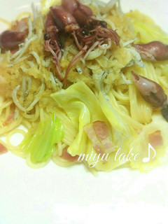 ホタルイカとおろししらすの春のパスタ♪-レシピのメイン写真