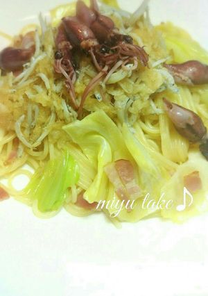 ホタルイカとおろししらすの春のパスタ♪-レシピのメイン写真