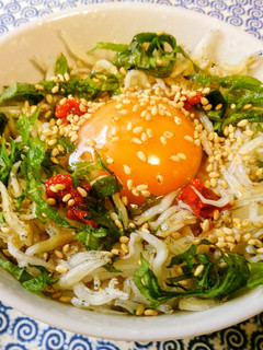 ☆簡単朝食☆しらすと大葉の卵かけご飯-レシピのメイン写真