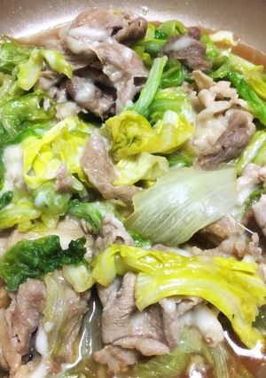 醤油×生姜焼きのタレで！豚肉とレタス炒め-レシピのメイン写真