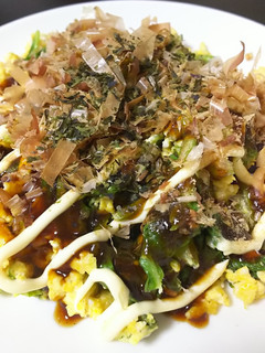 簡単!お好み焼風セロリの葉-レシピのメイン写真