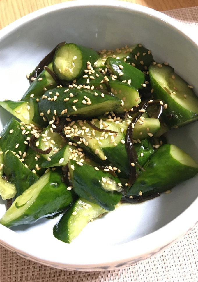 ちょいと一品★叩ききゅうりの塩ゴマ油昆布-レシピのメイン写真