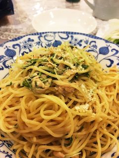 ツナと水菜の和風パスタ-レシピのメイン写真