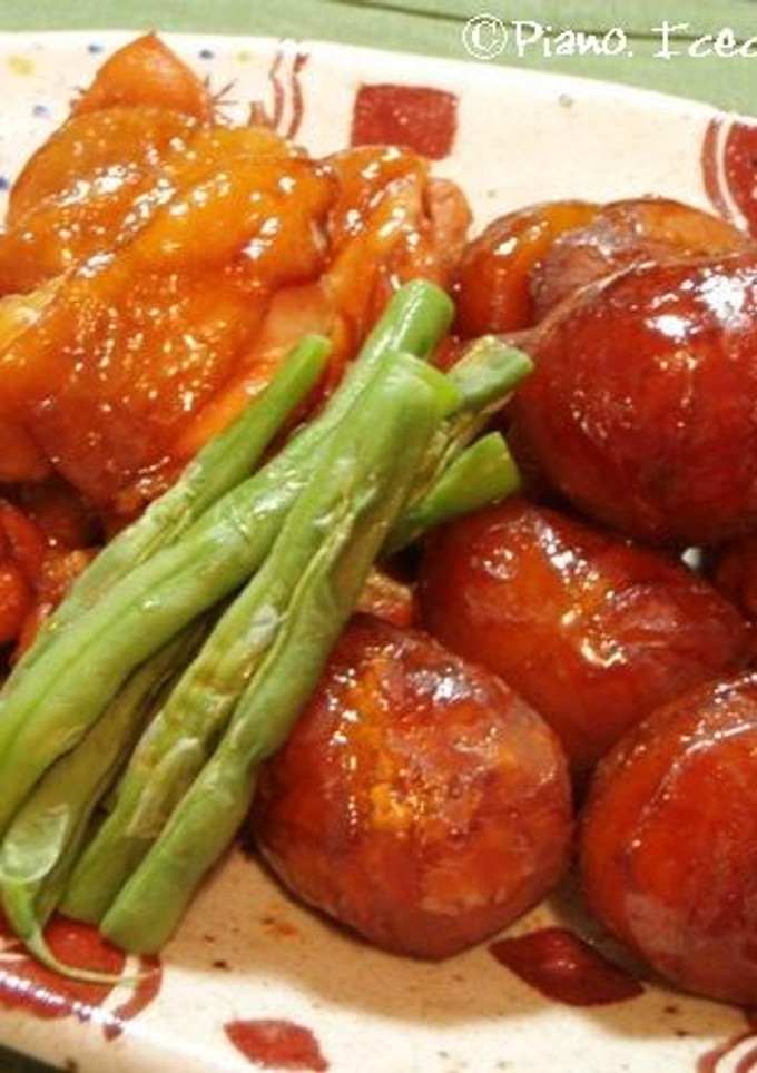 こっくり美味しい☆　栗と鶏肉の煮もの-レシピのメイン写真