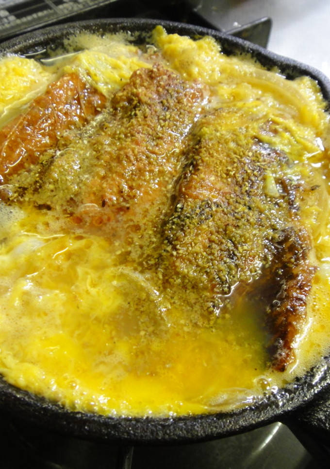 サンマの缶詰で柳川風玉子とじ-レシピのメイン写真