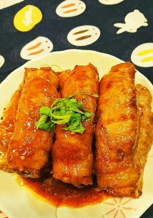 簡単❗厚揚げの豚肉巻き～❗ボリューム満足-レシピのメイン写真