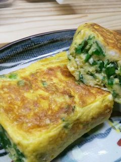 ニラぎっしり卵焼き-レシピのメイン写真