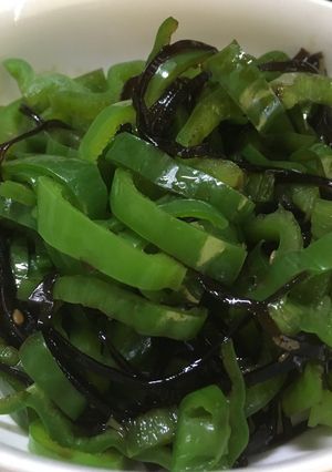 ピーマンの胡麻昆布和え-レシピのメイン写真
