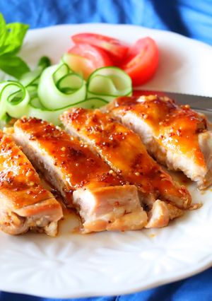 鶏もも肉で作る♪ハニーマスタードチキン-レシピのメイン写真