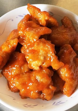 お弁当に♪鶏肉のオーロラソース炒め-レシピのメイン写真