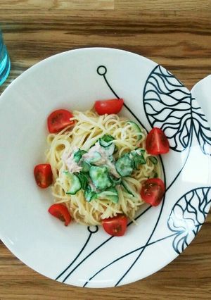 ツナの冷製パスタ-レシピのメイン写真