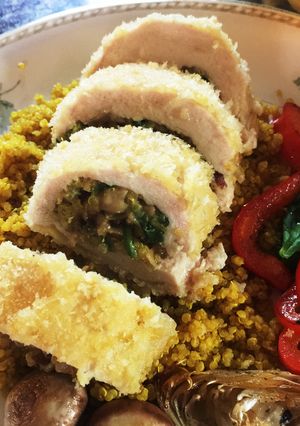 鶏胸肉を使ったスタッフド チキン-レシピのメイン写真