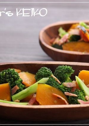 ブロッコリーとかぼちゃの酒蒸し-レシピのメイン写真