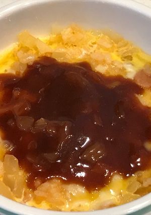 レンジで簡単！チーズデミグラオムライス♪-レシピのメイン写真