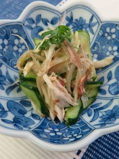 みょうがと鶏ささみの梅肉和え-レシピのメイン写真