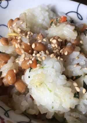 納豆とおにぎり丸（ビビンバ）のご飯-レシピのメイン写真
