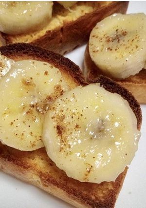 ココナッツオイルのヘルシーバナナトースト-レシピのメイン写真
