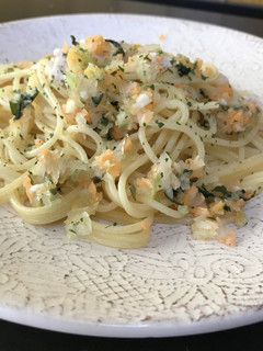 ゆで鶏肉のパスタ〜バジルと野菜のソース♪-レシピのメイン写真