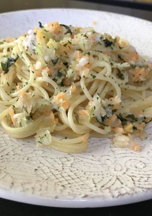 ゆで鶏肉のパスタ〜バジルと野菜のソース♪-レシピのメイン写真