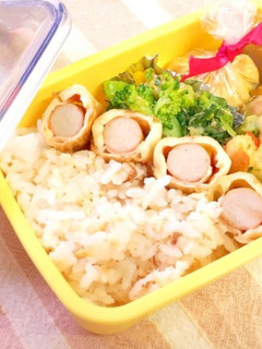 お弁当に♪餃子の皮deウインナーロール♪-レシピのメイン写真