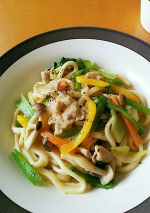 ピリリッ！　ゆず胡椒焼きうどん-レシピのメイン写真