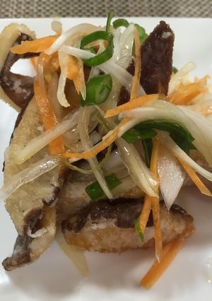 椎茸のタタキ風(高知県旧十和村のレシピ)-レシピのメイン写真