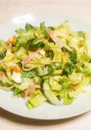 軽食にも☆ロメインレタスのサラダパスタ-レシピのメイン写真