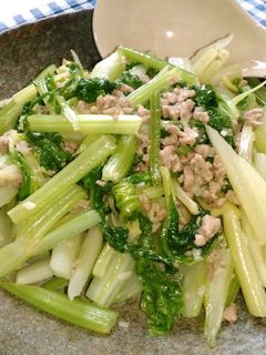 ☆セロリとひき肉の炒め物☆-レシピのメイン写真
