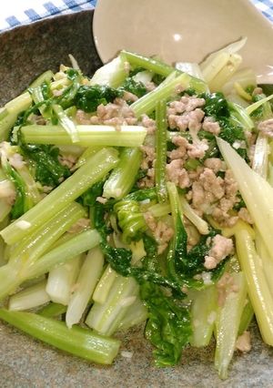 ☆セロリとひき肉の炒め物☆-レシピのメイン写真
