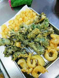 栄養素満点山芋梅納豆大葉海苔巻き天ぷら-レシピのメイン写真