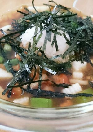 おくらやなめこでねばねば元気♪-レシピのメイン写真